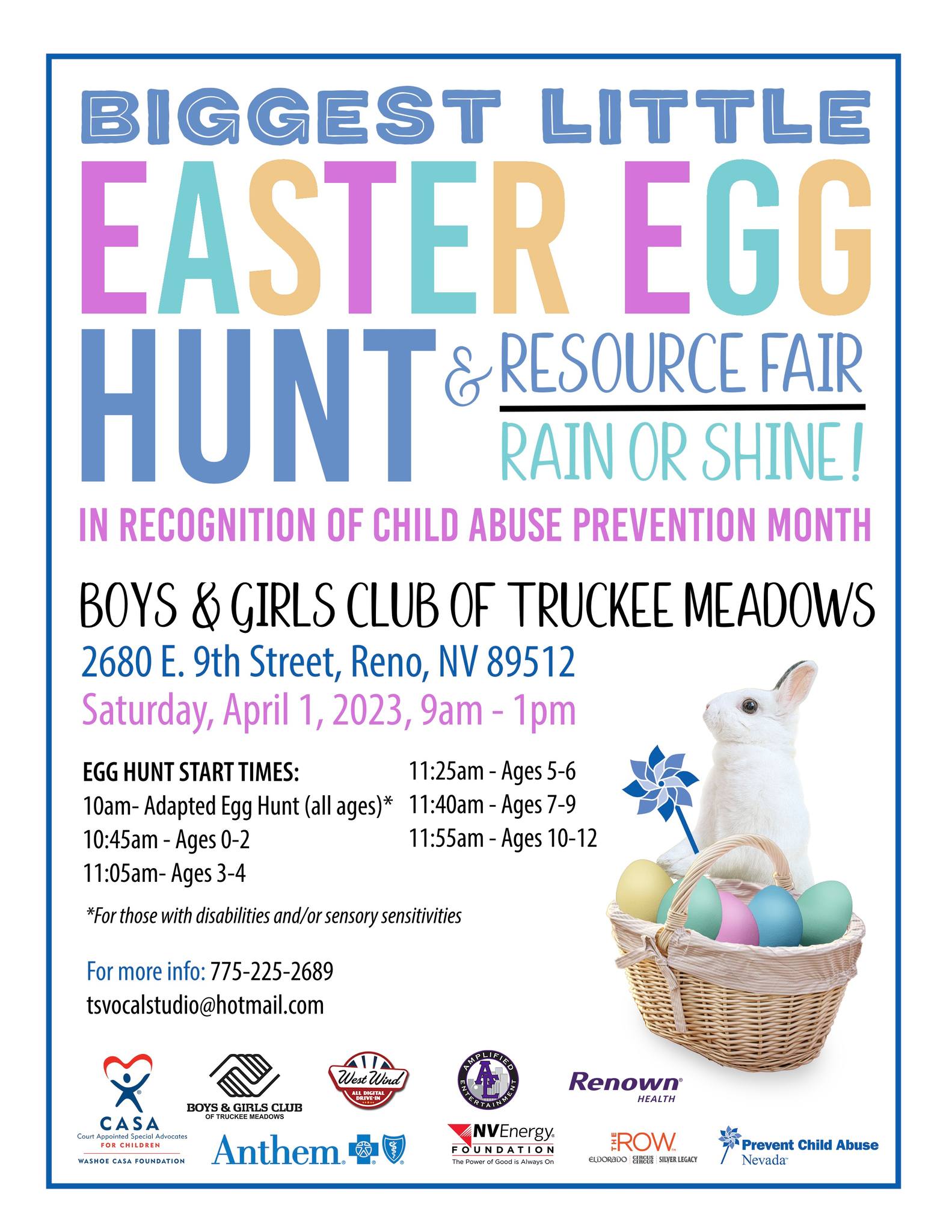 Biggest Little Easter Egg Hunt and Resource Fair Prevent Child Abuse